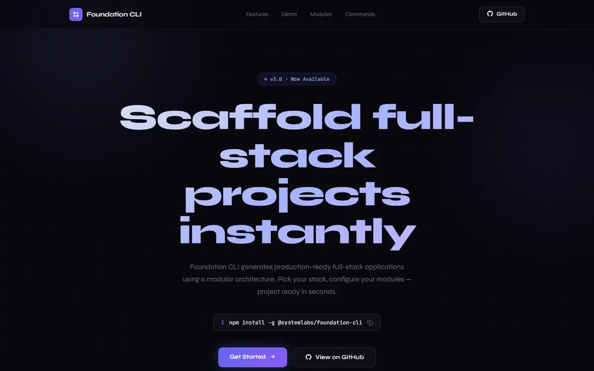 foundation cli preview
