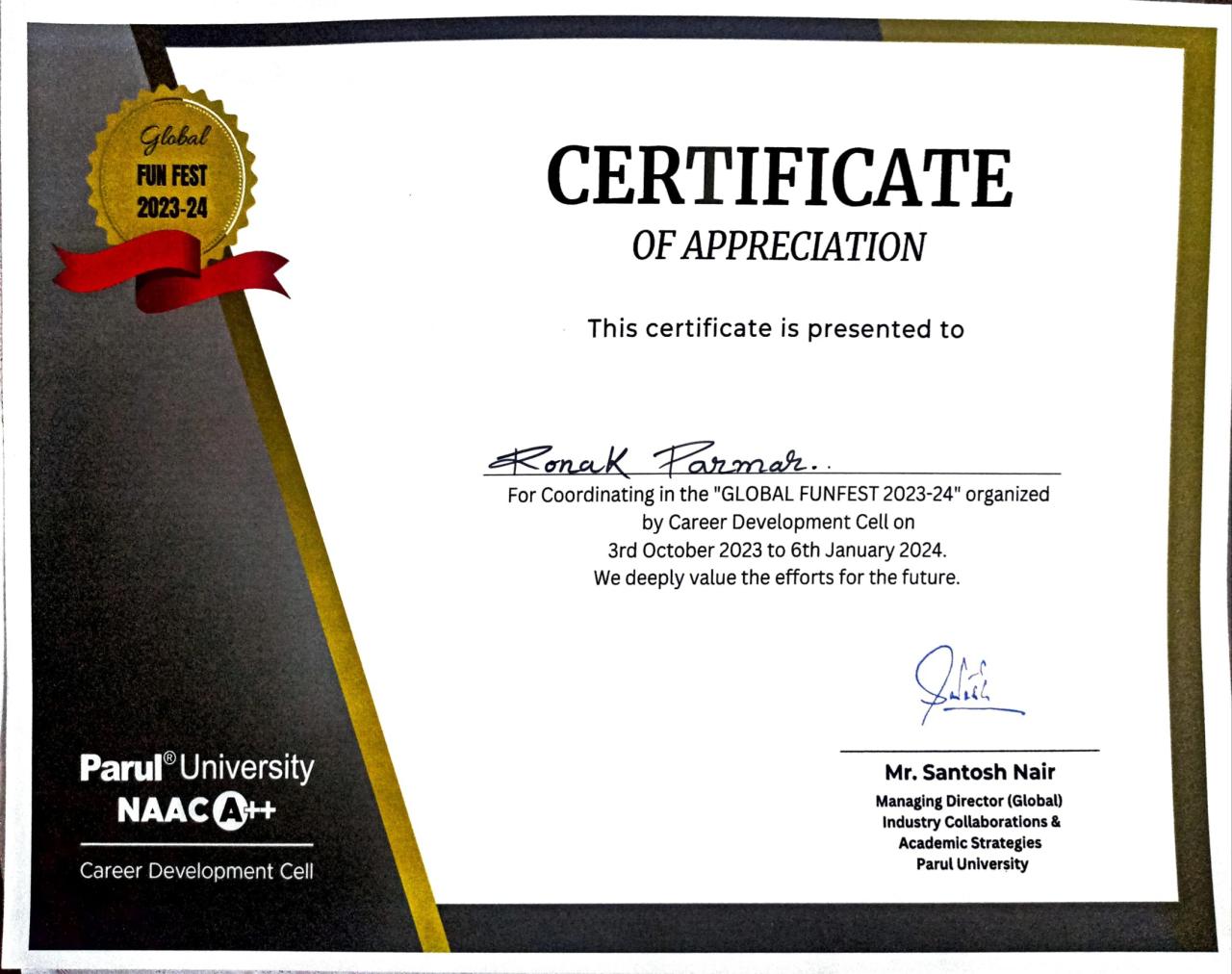 Certificate 1